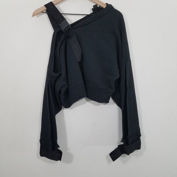 IVY PARK Tops - Women's Black Asymmetric Strap Cropped Top Adidas Ivy Park Worn Once